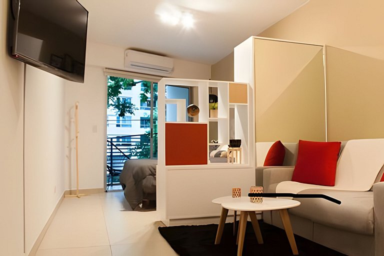 Palermo · Depto. boho-nórdico con piscina y bicis