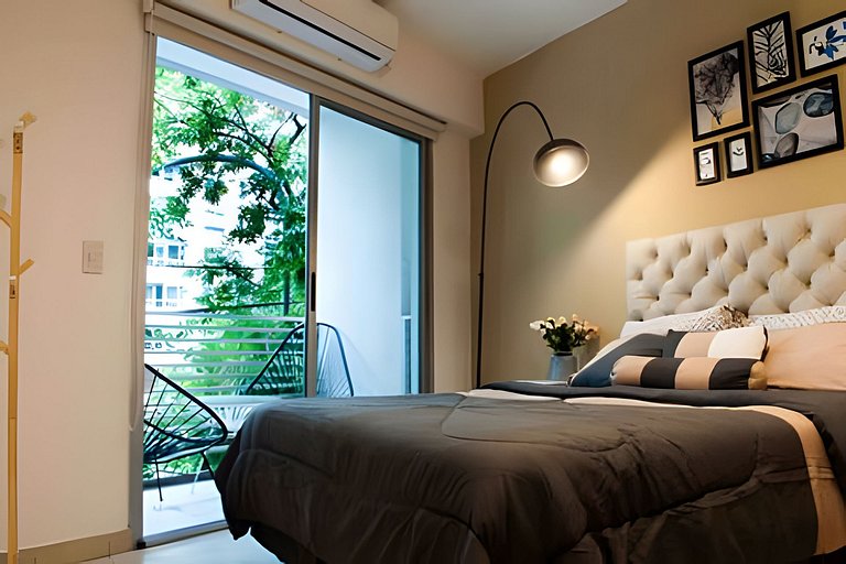 Palermo · Depto. boho-nórdico con piscina y bicis