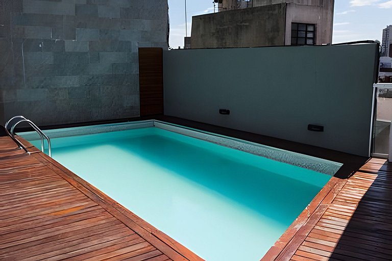 Palermo · Depto. boho-nórdico con piscina y bicis