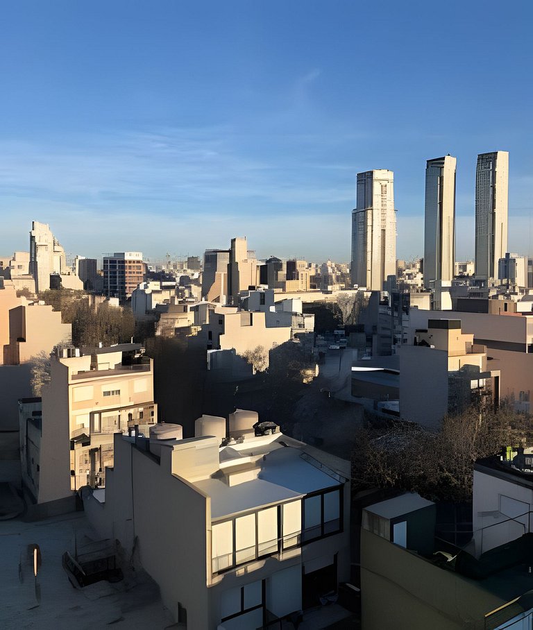 Moderno depto. con vista, piscina, cochera y bici