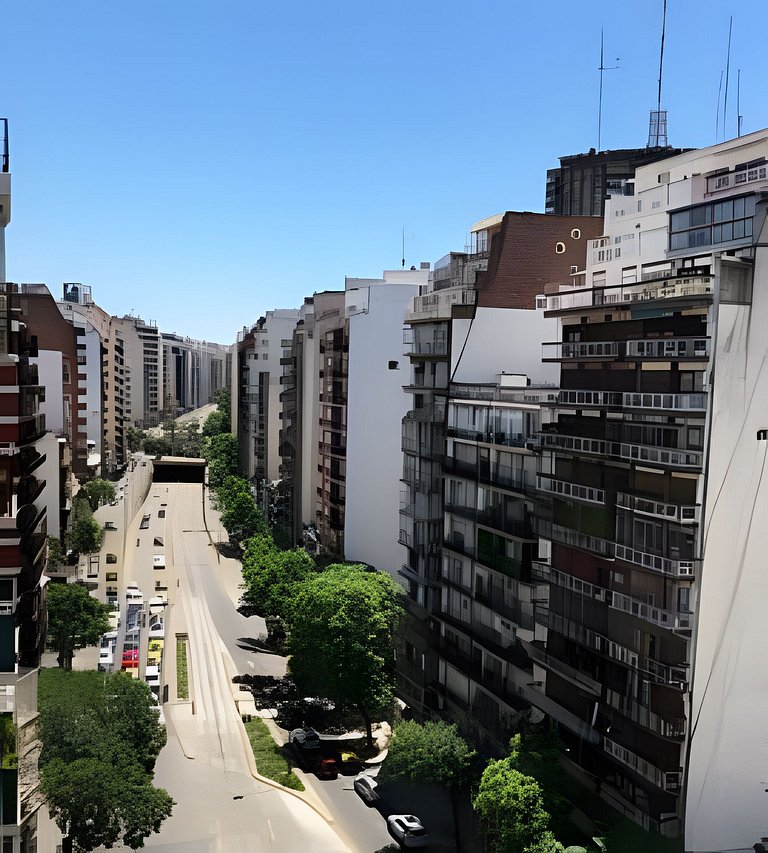 Moderno depto. con vista, piscina, cochera y bici