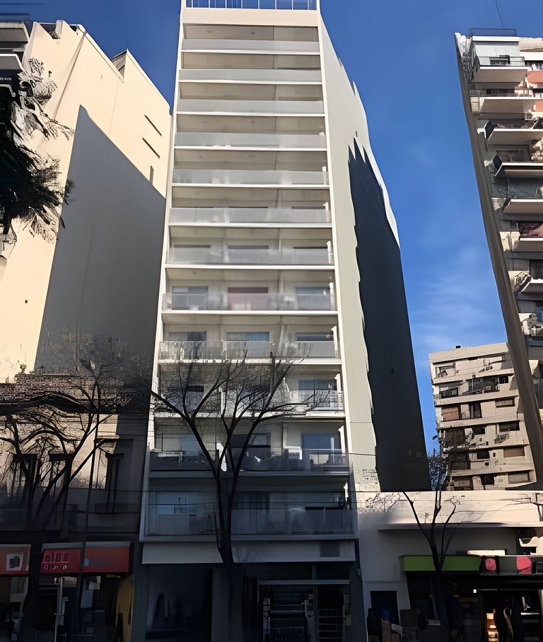 Moderno depto. con vista, piscina, cochera y bici