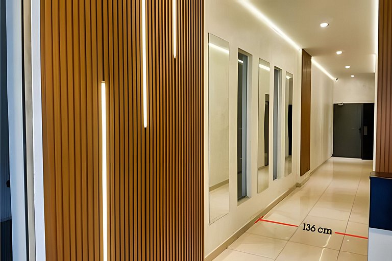 Moderno depto. con vista, piscina, cochera y bici