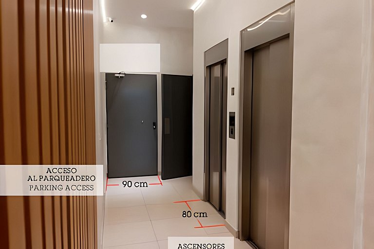 Moderno depto. con vista, piscina, cochera y bici