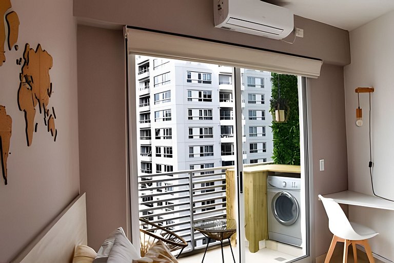 Estilo viajero en Palermo, con cochera y piscina