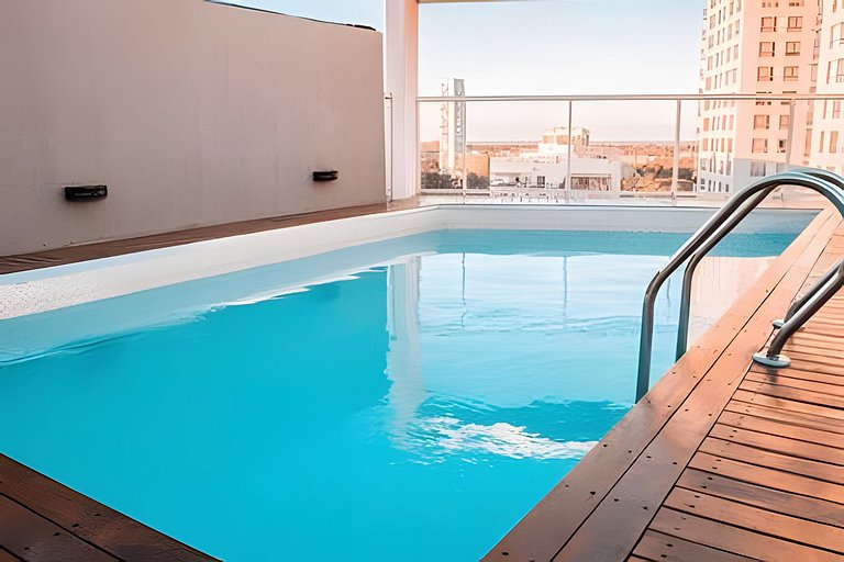 Estilo viajero en Palermo, con cochera y piscina