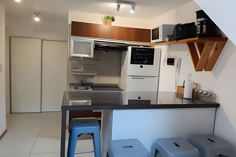 Luminoso loft con parrilla cochera y gran diseño