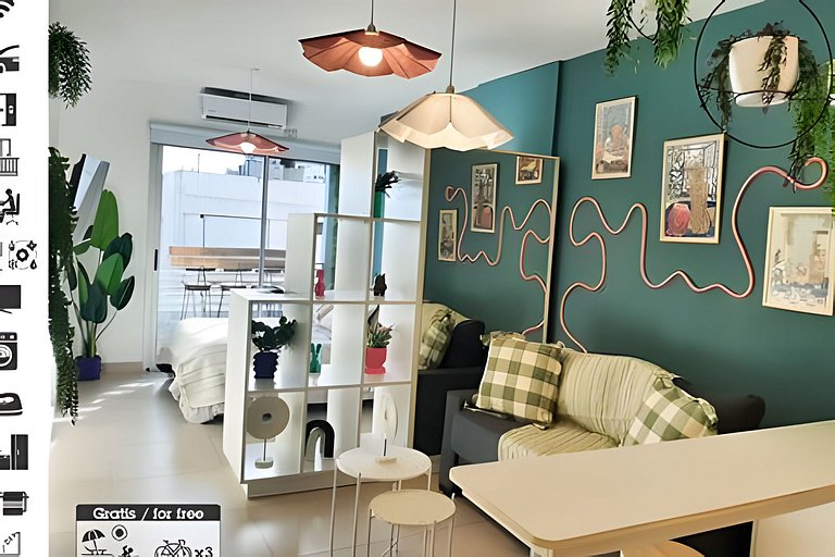 Estilo y confort con piscina y bicis en Palermo