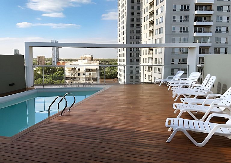 Palermo c/cochera, vista al río, pileta, bicicleta