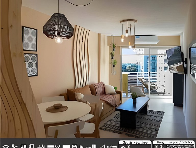 Diseño y confort con piscina, balcón y cochera