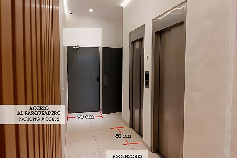 Elegante y cálido, con piscina y cochera gratis