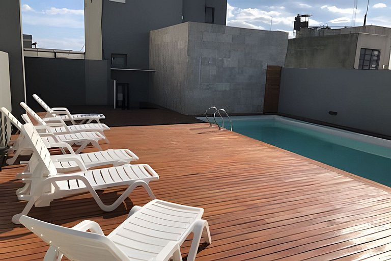 Boho nórdico con piscina,balcón en palermo