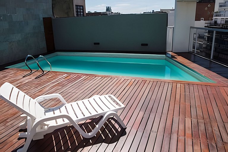 Boho nórdico con piscina,balcón en palermo