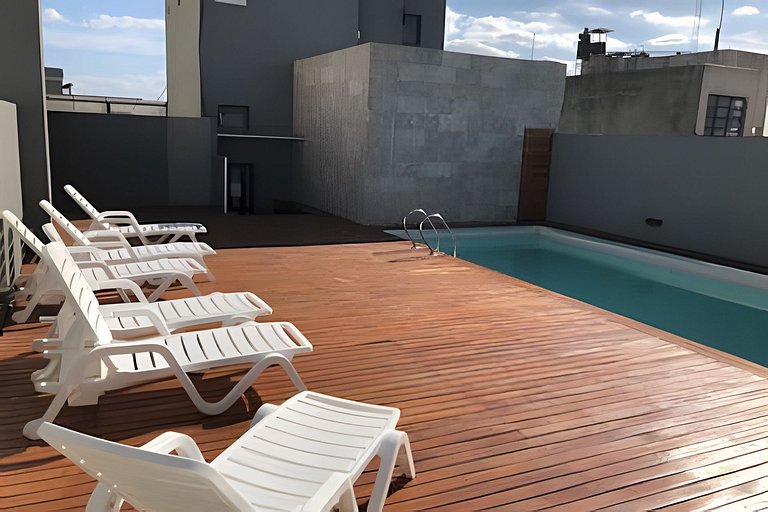 Palermo moderno con piscina y cochera, para seis