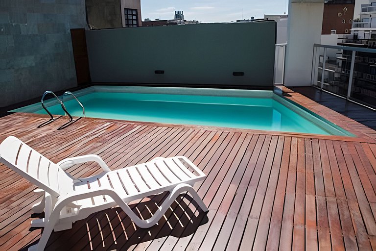Depto. moderno con piscina en pleno Palermo