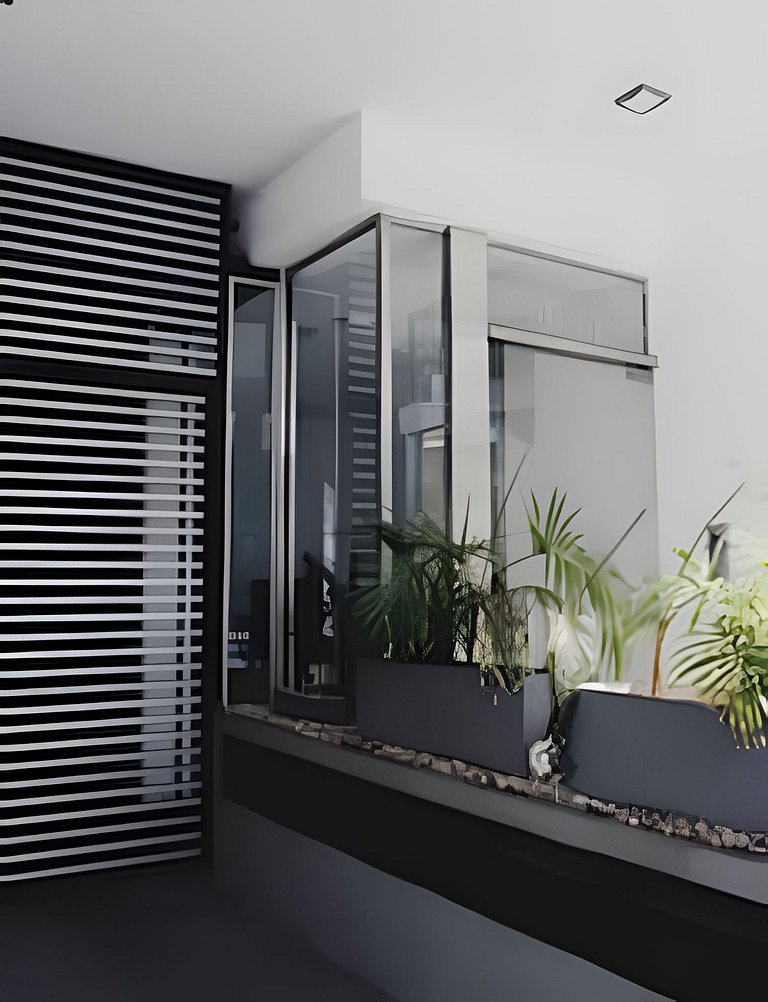 Studio boho-nórdico con piscina en Palermo