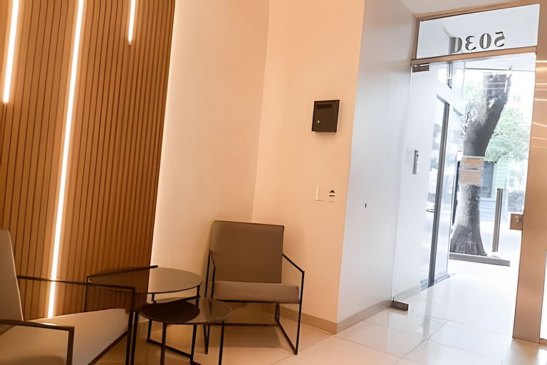 Studio boho-nórdico con piscina en Palermo