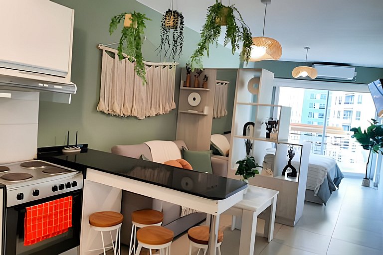 Boho nórdico con piscina, cochera y vista Palermo