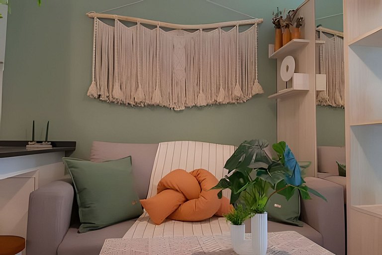 Boho nórdico con piscina, cochera y vista Palermo