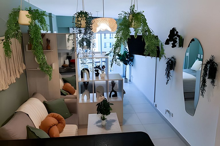 Boho nórdico con piscina, cochera y vista Palermo