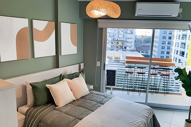 Boho nórdico con piscina, cochera y vista Palermo