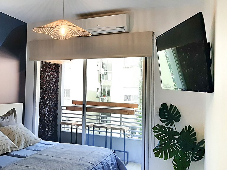 Studio boho-nórdico con piscina en Palermo