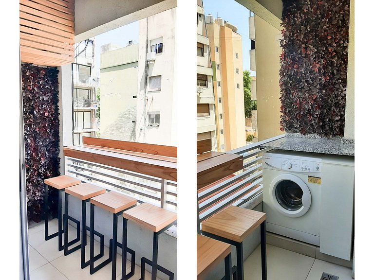 Studio boho-nórdico con piscina en Palermo