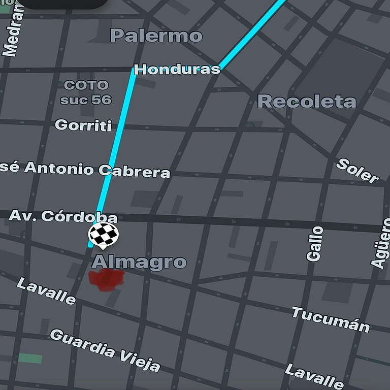 Amplio estudio en Palermo con Piscina