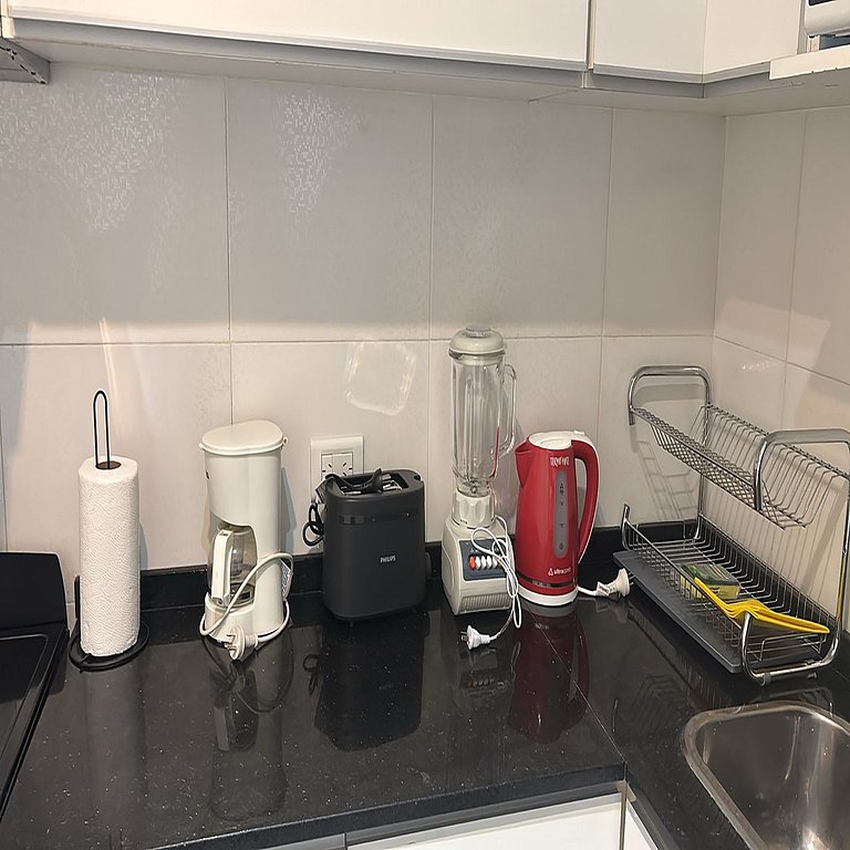 Departamento de dos ambientes con balcón, piscina y bicis